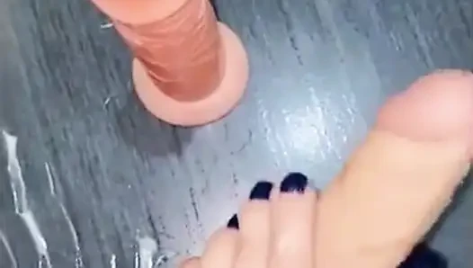 Rola Fucked in Pussy by Big Toy,foot