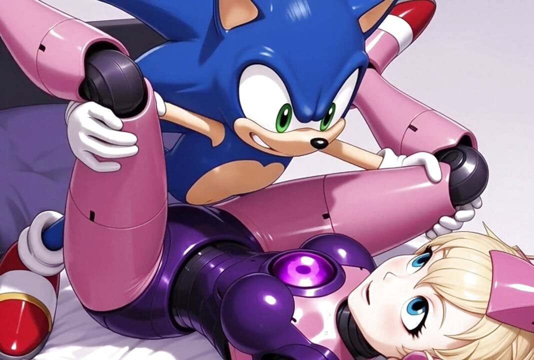 Speed and Future Adult Fantasy with Sonic-Inspired Girls and Robots