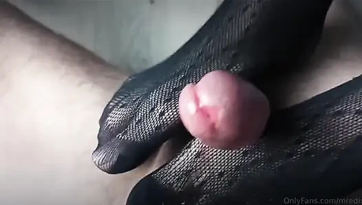 40 Cums in 28 Minutes Footjob