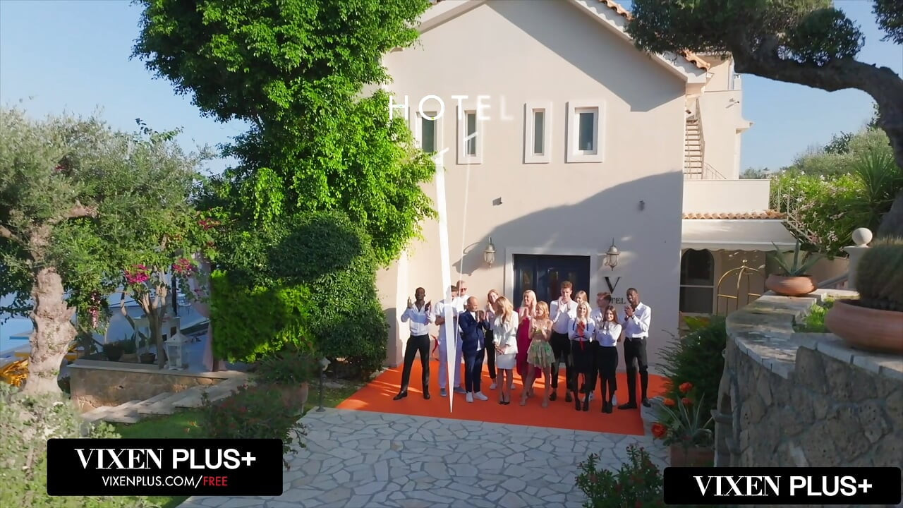 VIXENPLUS 熟女布蘭迪在狐狸精酒店挑戰兩根大黑屌