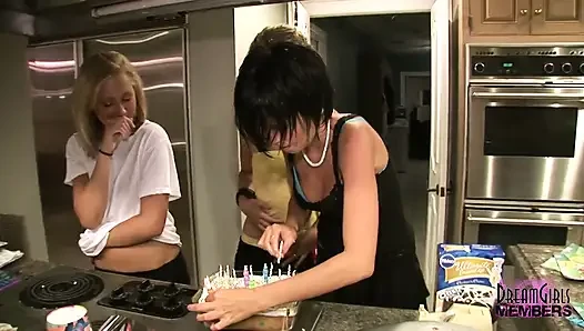 Private home video girls show tits ass & spread their pussies at a birthday