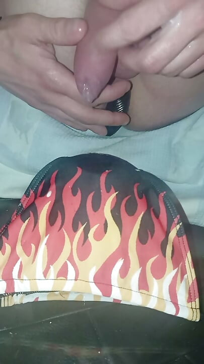 Firefighter with sperm hose