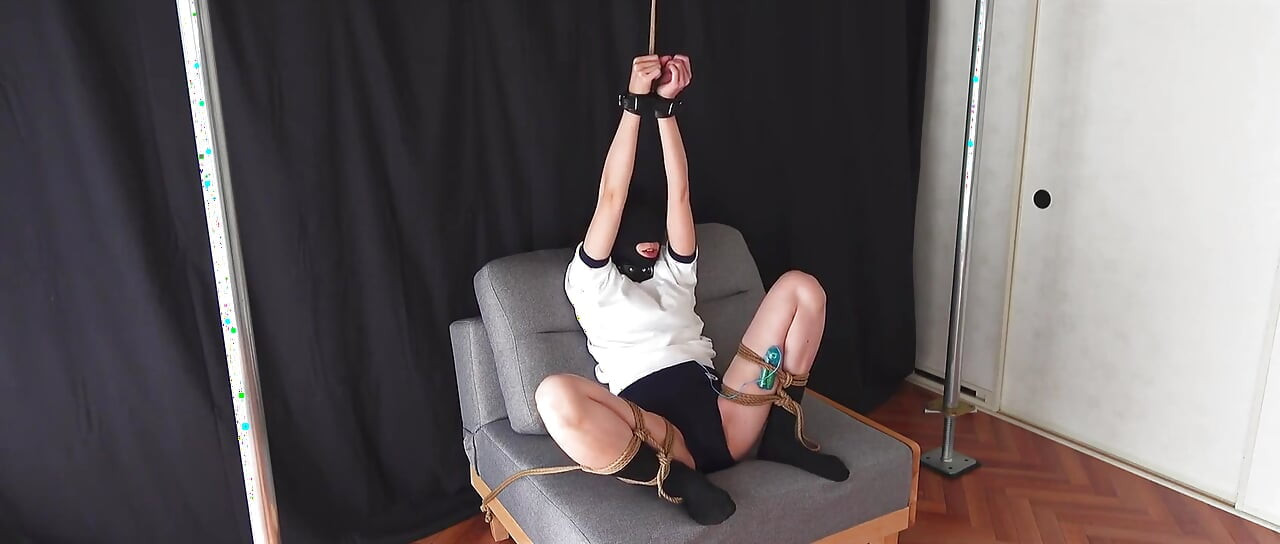 Girl in Bloomers, Restrained in an M-shape and Left Alone.