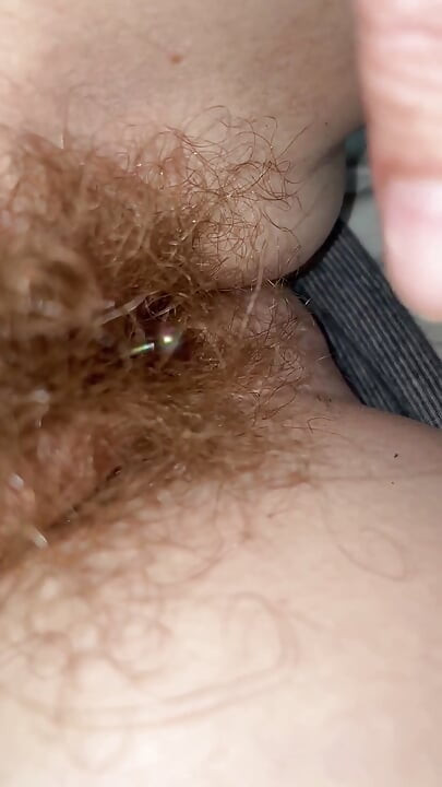 One Hair Heaven as a Single Pube Gets Caught Around My Clit Piercing