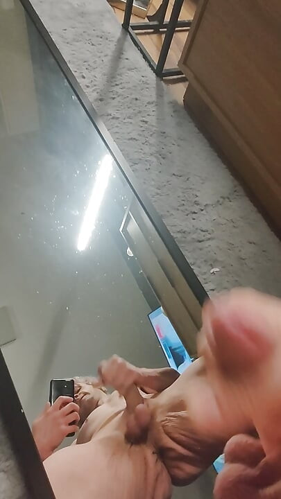 Young German blows a big load on his mirror, hard fast jerking. Anyone that can handle my endurance?