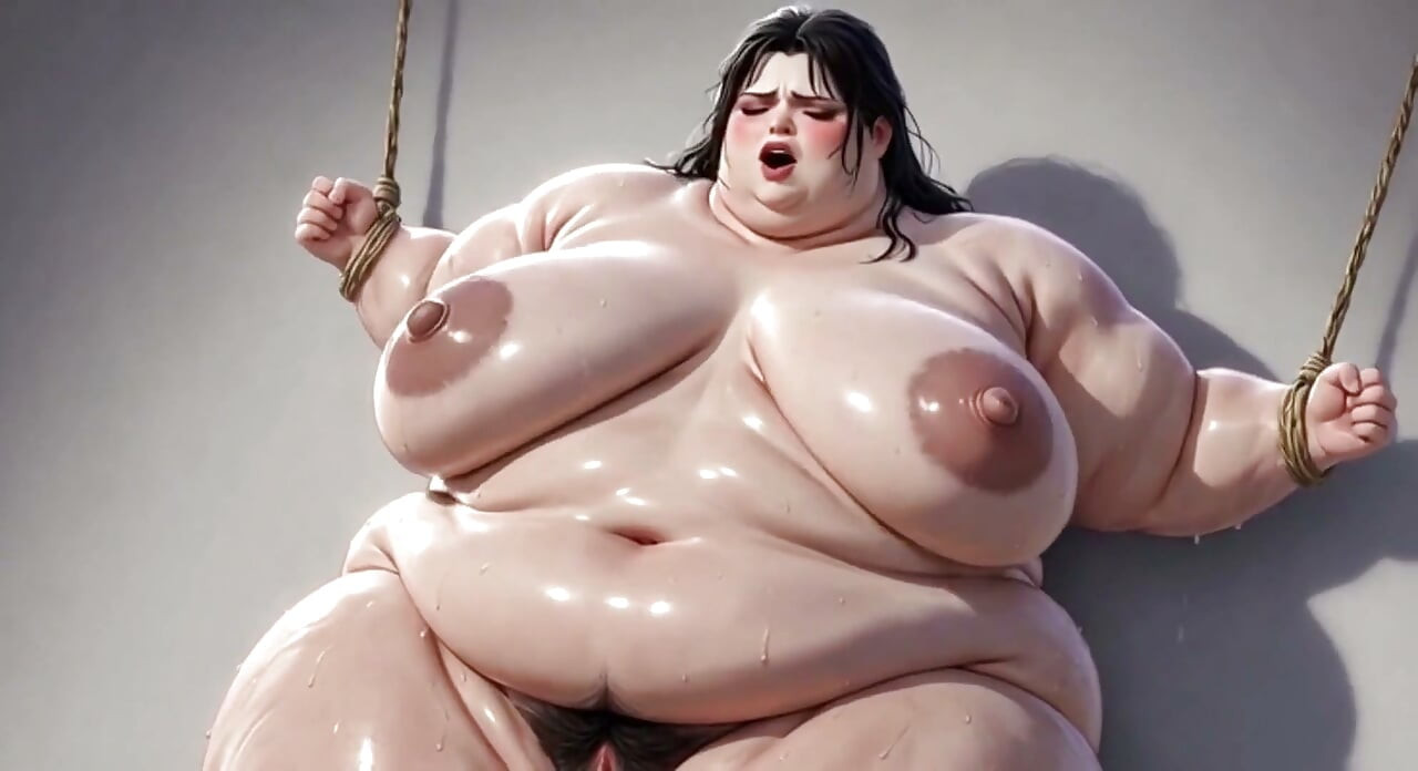 뚱뚱한 SSBBW 묶인 - 극도의 흥분과 자지 구걸