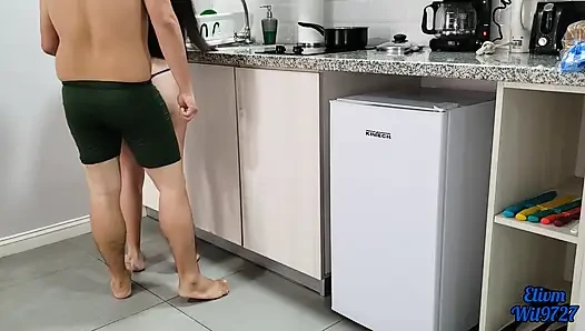 Fucked with my STEP-DAUGHTER while COOKING I end up with CREAMPIE