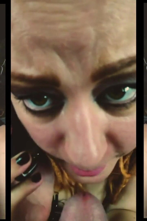 Hablando con su novio por teléfono mientras ella chupa a su lindo amigo