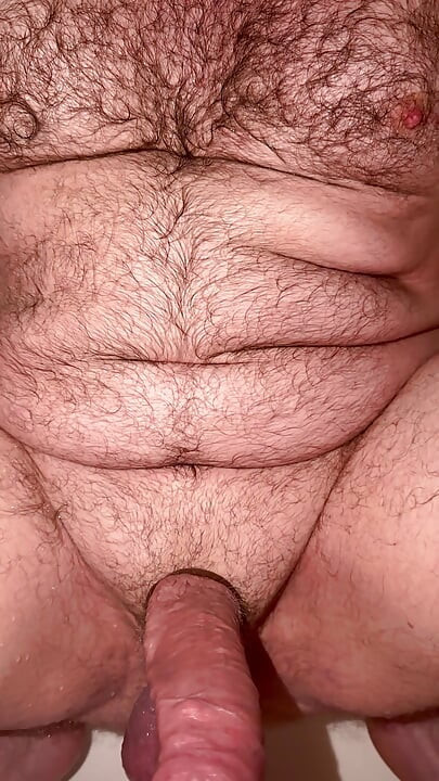 Big Hairy White Cock Cumshot