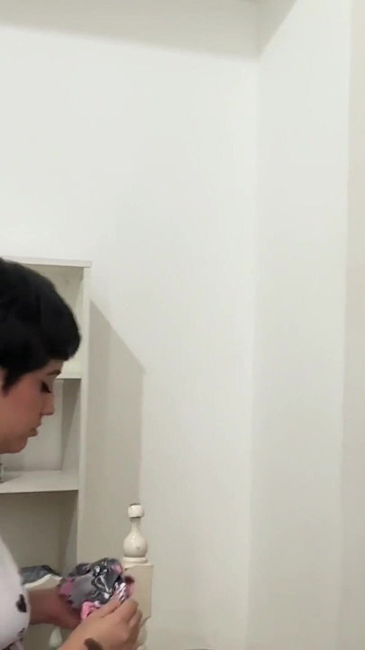 I see my big ass stepsister masturbating with the bed, I decide to help her lower the horniness with a hard fuck. | Clip 1
