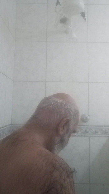 Spectacular moment from "HAIRY BRUTE TAKING A SHOWER"