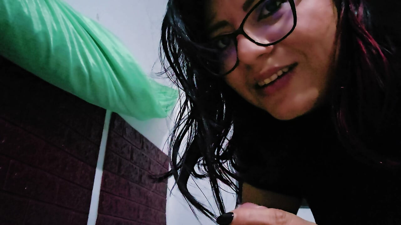 Sexy Latina girl is visited by her roommate and they end up having a good conversation, real female orgasm