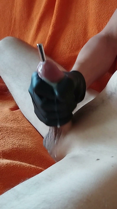 Sounding my dick with metal tools | Clip 1