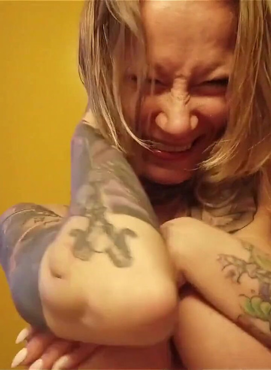 Gagging on Dildo