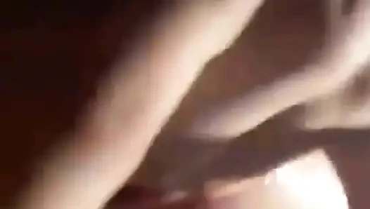 Squirting, sahniger dildofick