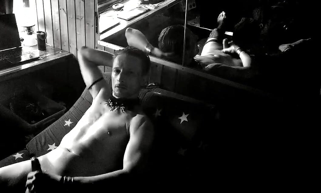 Hard oiled cock