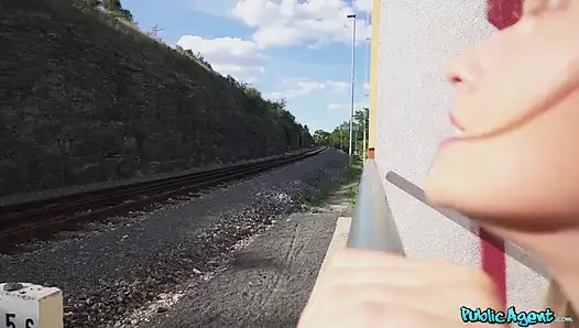 Public Agent - Stacy Cruz Flashes He Perfect Tits for Cash and Rides Big Dick
