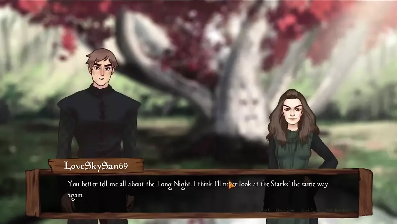 Game of Moans Whispers From the Wall - Parte 30 Tesão Senhora na Floresta por Loveskysan69