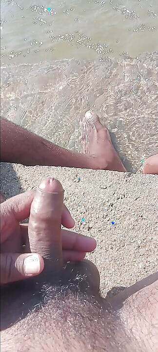 Water and open air feeling awesome for mastarbaring