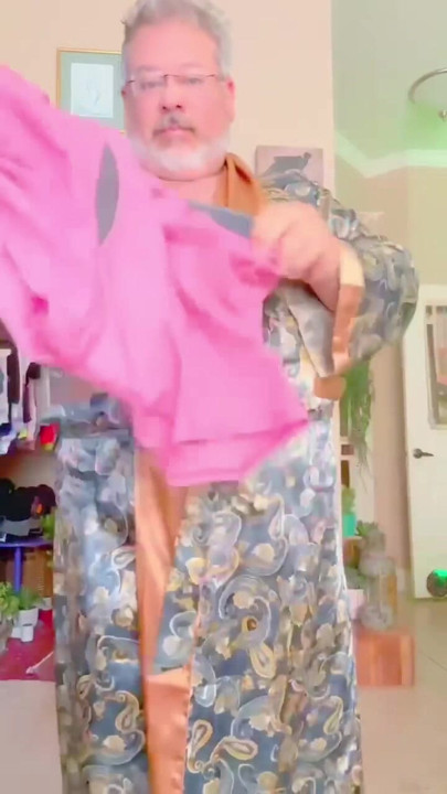 Big Cock under his robe