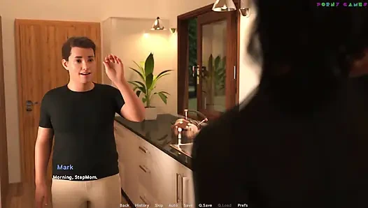 Wihte Foam tarafından exibitionist evli kadın - üvey anne yardım ediyor 3