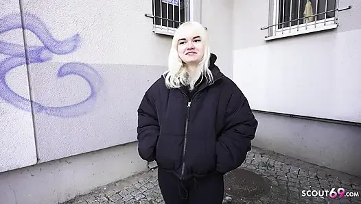 GERMAN SCOUT - Tiny Swiss Teen Lilly Lovemoon 18 Pick Up for real First Time Casting Sex