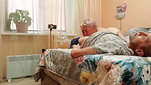 Mother-in-law's Mouth Makes My Dick Cum