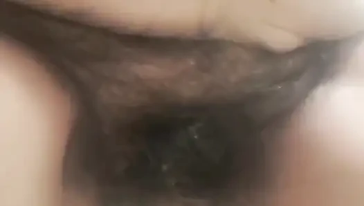 Stepmother in Panties, Her Pussy Is Hairy