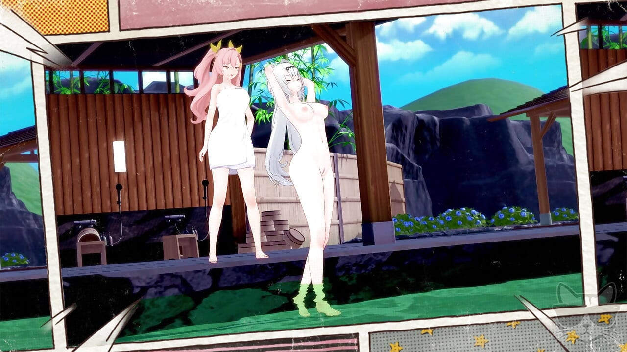 Aether lost in time 1 : Yixuan and Nicole (zenless zone zero) in hot spring !