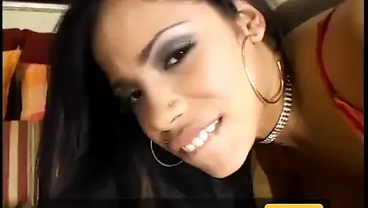 Gorgeous moans at the feeling of a huge cock deep inside her wet cunt