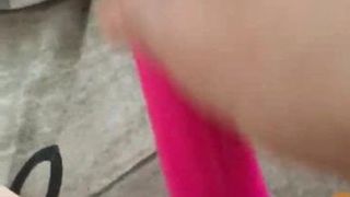 Big pink dildo