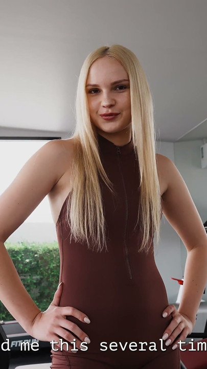 POV: Experienced Trainer Knows How to Take His Petite Client From Squats to Bed for Fills Her Mouth with Cum