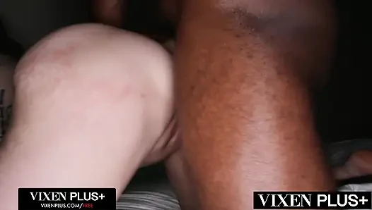 Vixenplus büyük zenci tombul sarışın subgirl için çifte penetrasyon