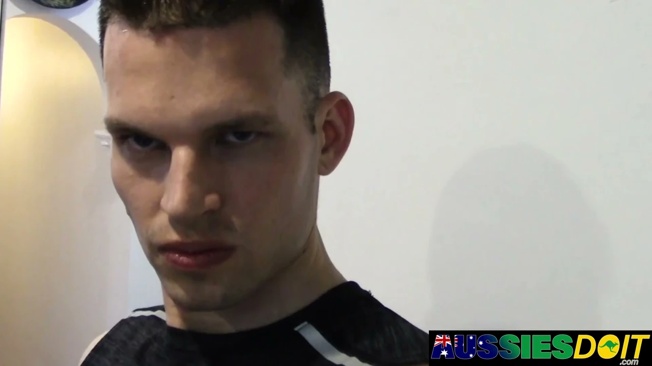 Muscular Jock Jax Introduces Himself While Fucking Fleshlight,AussiesDoIt.com