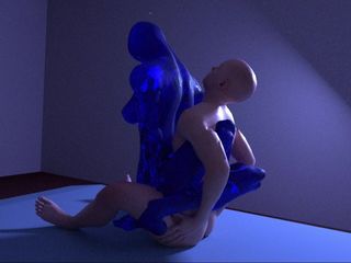 Blue Slime Girl Fuck