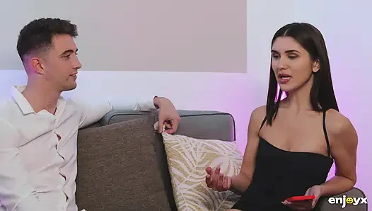 One dude is way too little for Jadilica the perverted bitch - the horny cum-guzzling whore needs at least two massive hard cocks