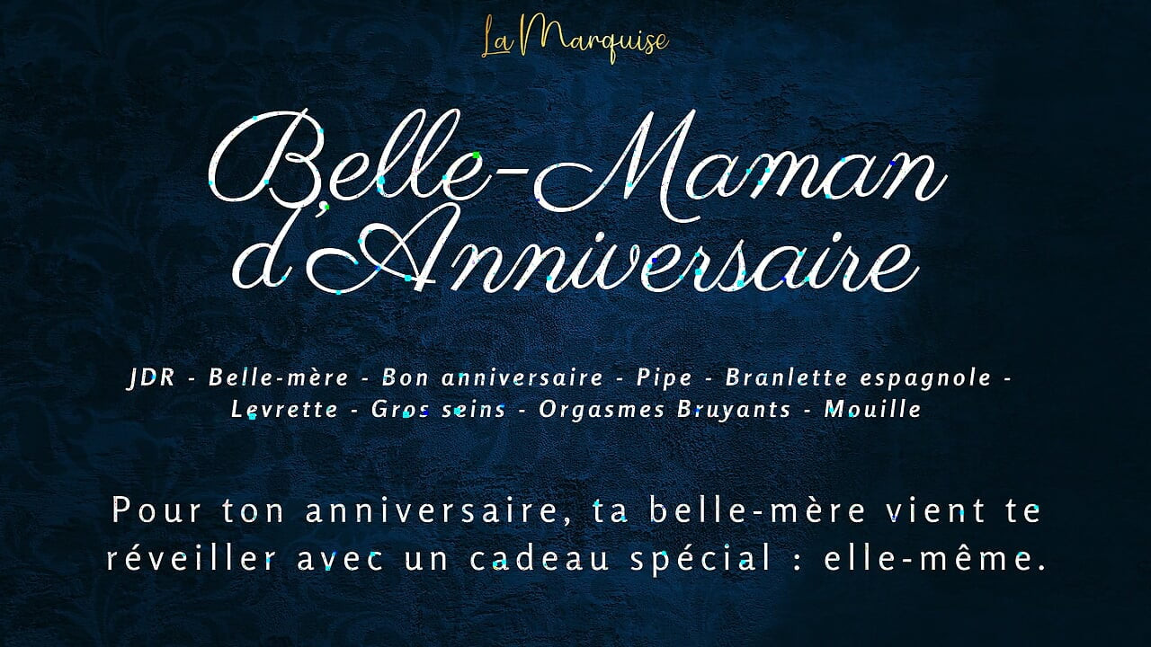 [French audio porn] Stepmom has a very special gift for your birthday
