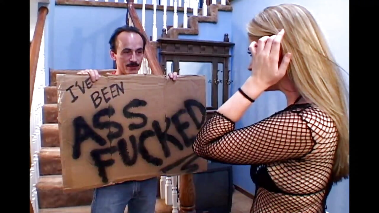 A Blonde Young Horny Gets Fucked by an Oldman with a Big Cock