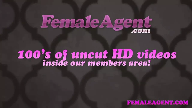 FemaleAgent Massage ends with sticky facial