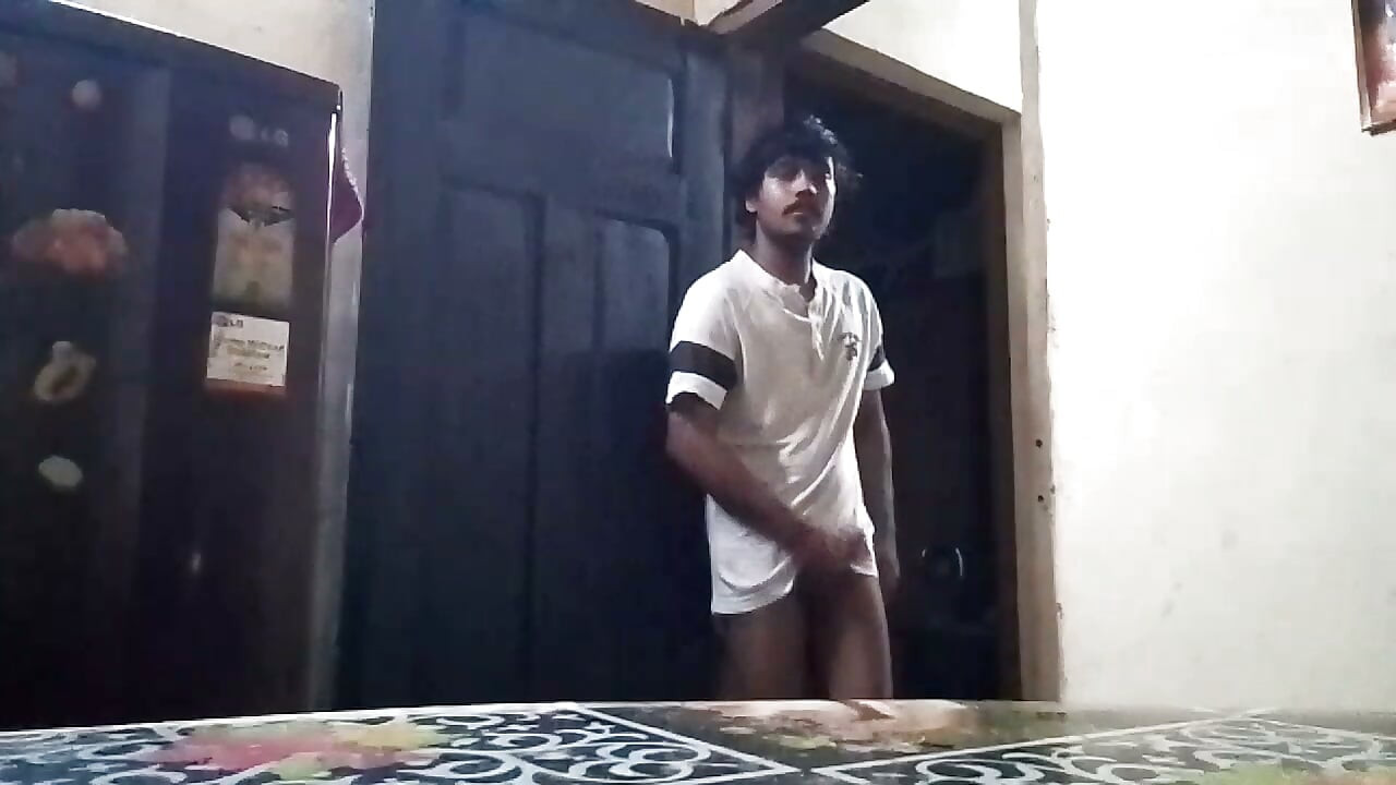 Desi Village boy night alone in home