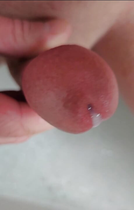 Slow motion close up cumshot
