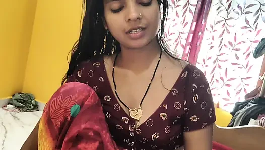 Hintli desi köylü yeni evli çift Hintçe videolarda sikişiyor