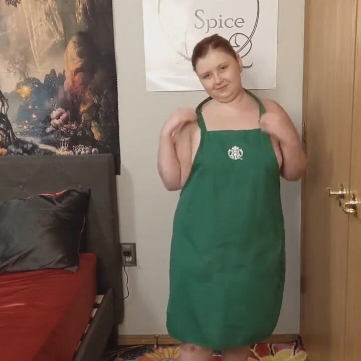 Starbucks - striptease de avental