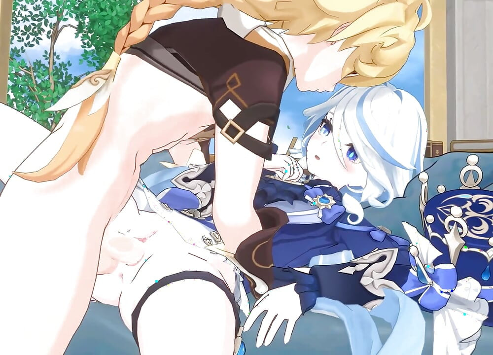 Genshin Impact - Furina X Aether en sexo apasionado - animación hentai en 3d
