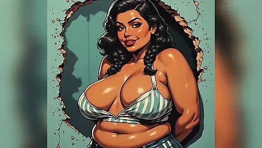 Curvy Sexy Women Art