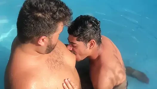 Stepcousin Sucks Nipples and Fat Gay Sucks Cock