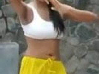 Axile sexy de fată indiană, dans de fată indiancă sexy, fată desi