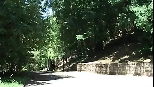 This nasty slut loves to takes tranny's cock and her boyfriend's cock at the same time