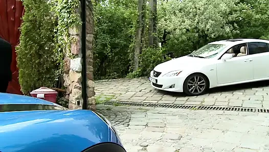 This Blonde Slut From France Got Double Penetrated in Foursome