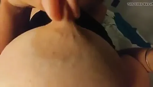 Solo tit and nipple play